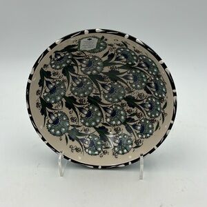 Nakkas Cini Turkish Ceramic Hand Painted Serving Bowl